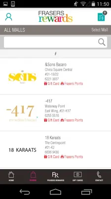 Frasers Rewards android App screenshot 1